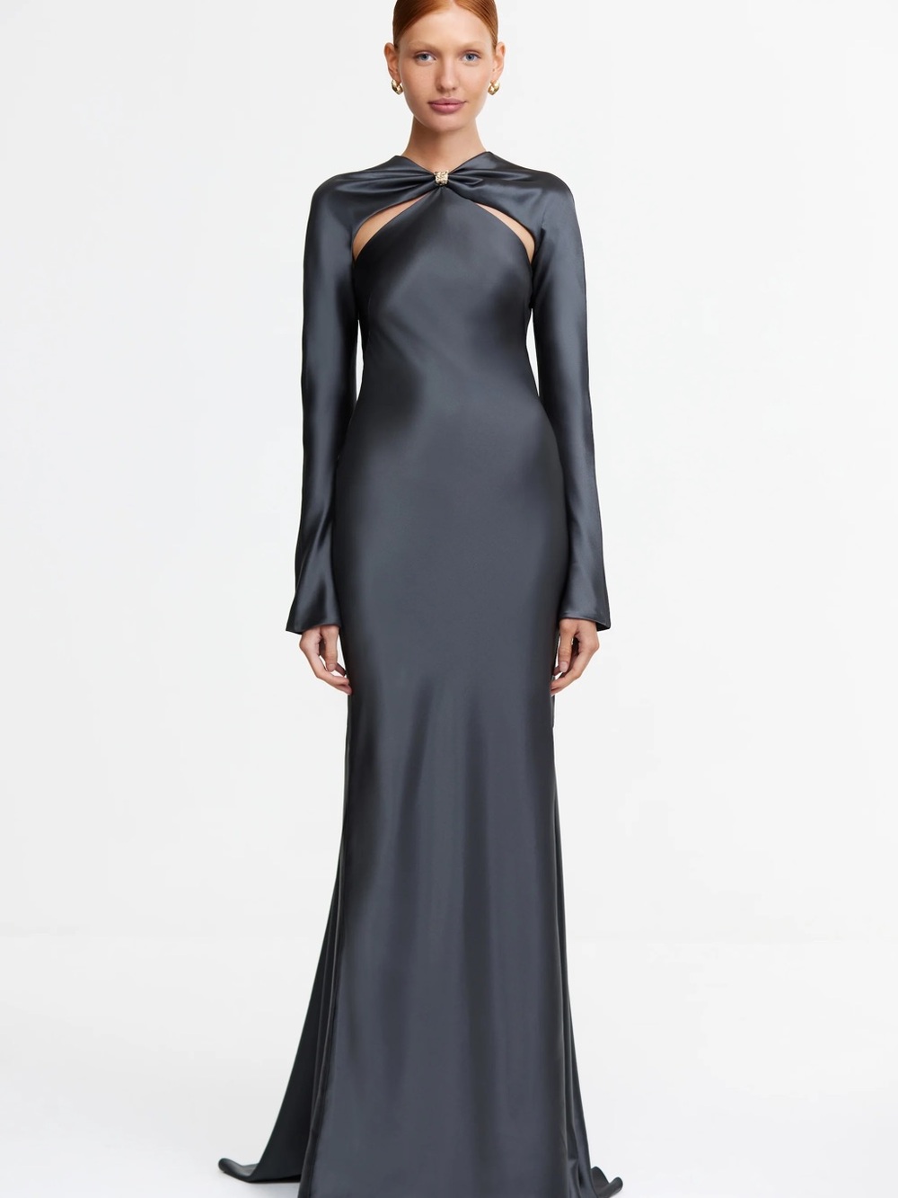 NWT Acler Acre Gown in Charcoal